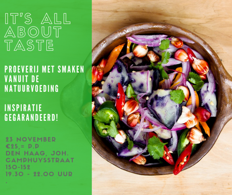 WORKSHOP : IT’S ALL ABOUT TASTE